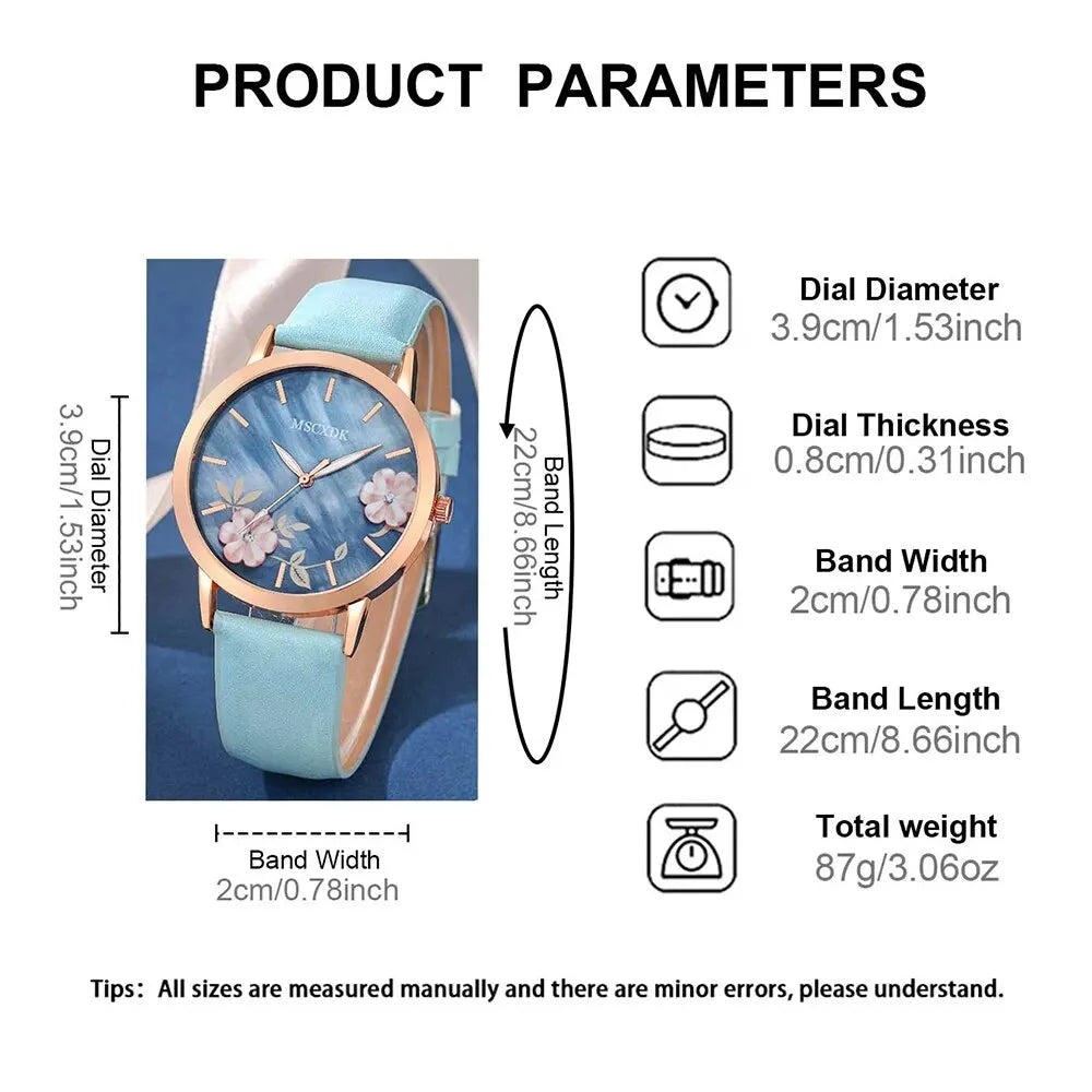 package contenant une Montre dame, une paire de lunettes de soleil, Portefeuille, Ensemble Casual En Cuir Ceinture Quartz Femme