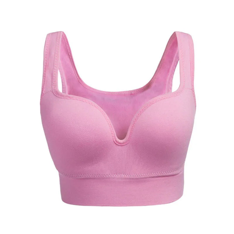 Soutien-gorge de sport sans fil pour femmes, gilet de course, Fitness, sous-vêtements d'entraînement, hauts rembourrés, Bralette respirante, soutien-gorge Push Up