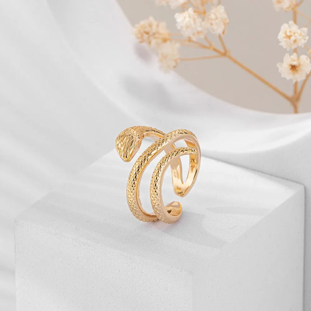 Ensemble de bracelets et bagues en métal Punk, 2 pièces, avec cristal, bijoux d'été pour femmes et filles