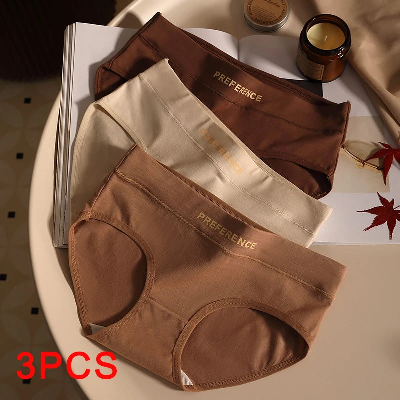 3 pièces/ensemble mode sans couture femmes culottes sous-vêtements sport doux femme sous-vêtements grande taille Sexy pur coton femmes intimes