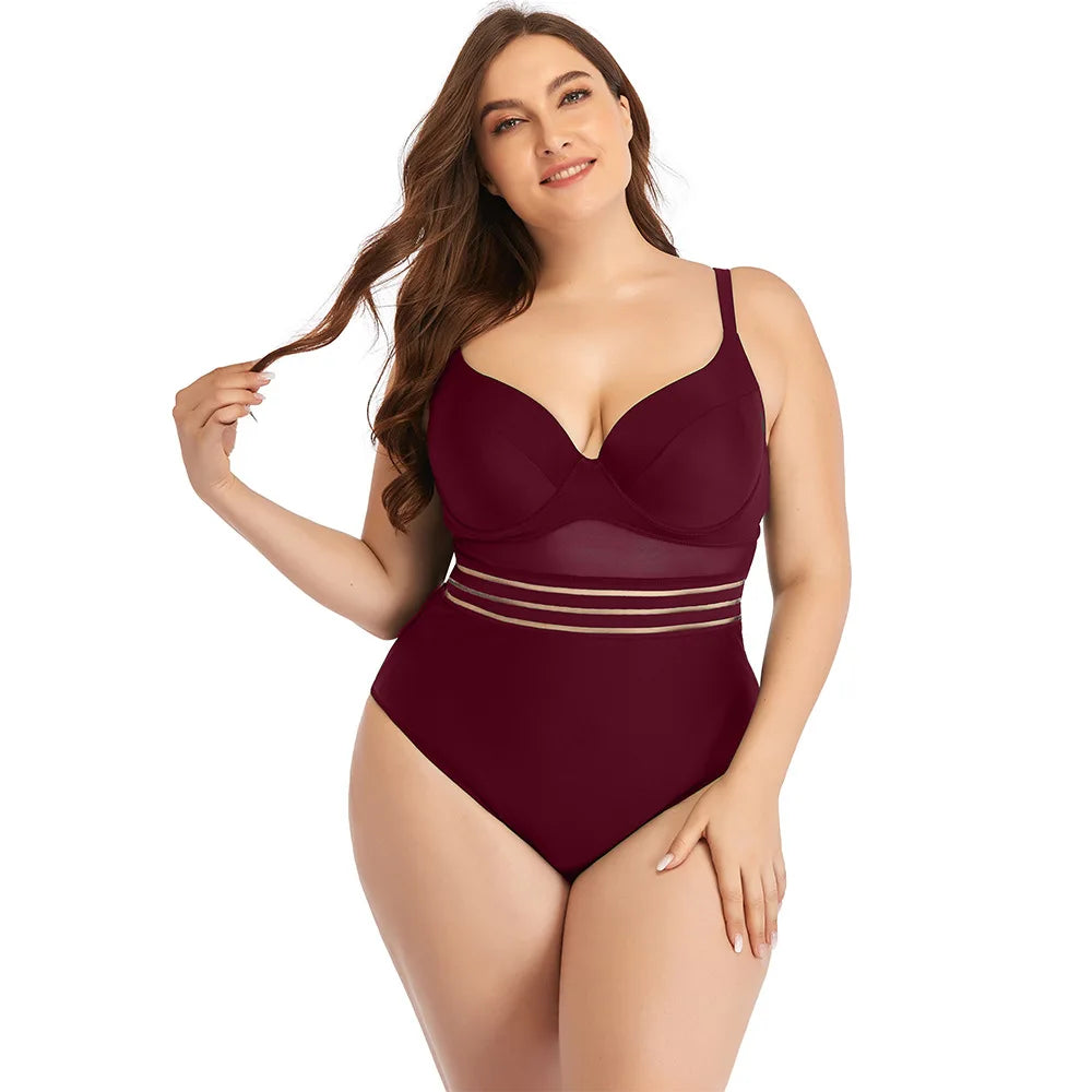 Eté 2024 nouveau grande taille maillots de bain pour femmes une pièce Sexy