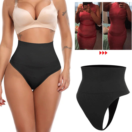 Taille haute ventre contrôle culottes femmes string culotte Shaper sous-vêtements amincissants bout à bout ventre façonnage