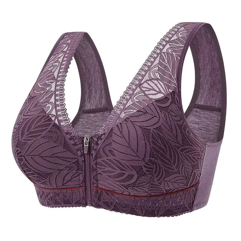 Soutien-gorge sexy grande taille pour femmes, alliant élégance et praticité. Confectionné en dentelle, ce sous-vêtement de sport offre un confort optimal. Sans couture, il sublime la beauté du dos.