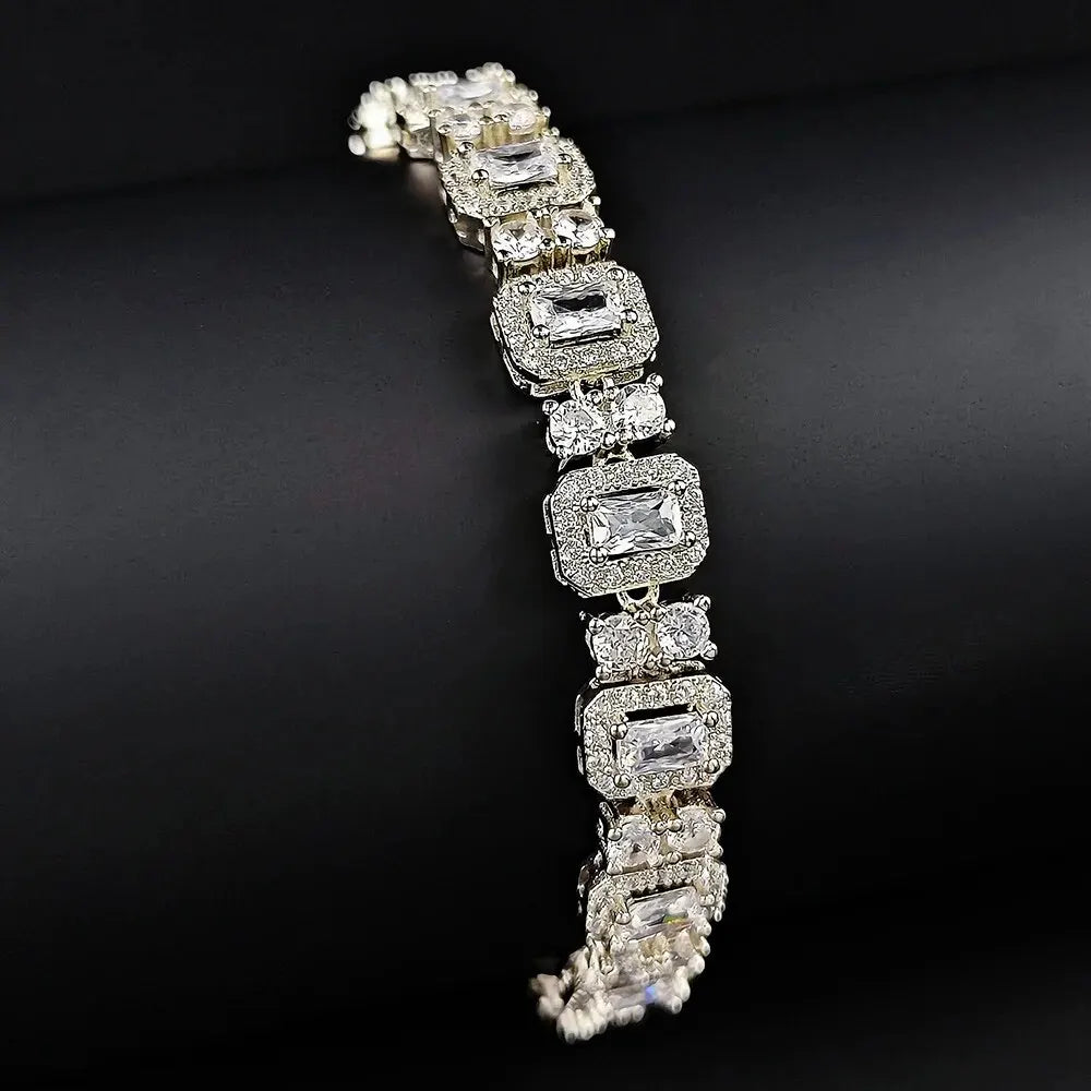 Bracelet de luxe ovale couleur argent pour femmes, cadeau d'anniversaire, bijoux, vente en vrac, nouvelle collection 2024, S8071