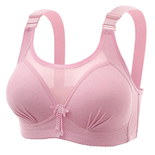 Soutien-gorge de grande taille sans anneau en acier pour essuyer la poitrine, modèles fins de beauté du dos, sous-vêtements Sexy pour maman, nouvelle collection