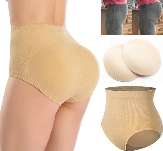 Culottes rembourrées pour femmes offrant un effet de légère augmentation des fesses et permettant d'obtenir un ventre plat tout en sculptant la silhouette.