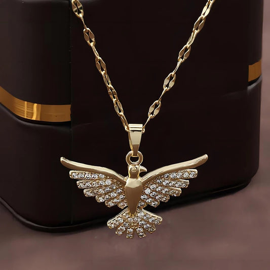 Collier pendentif ailes de phénix pour hommes et femmes, léger, de luxe, à la mode, personnalité, tempérament avancé, chaîne de clavicule, bijoux