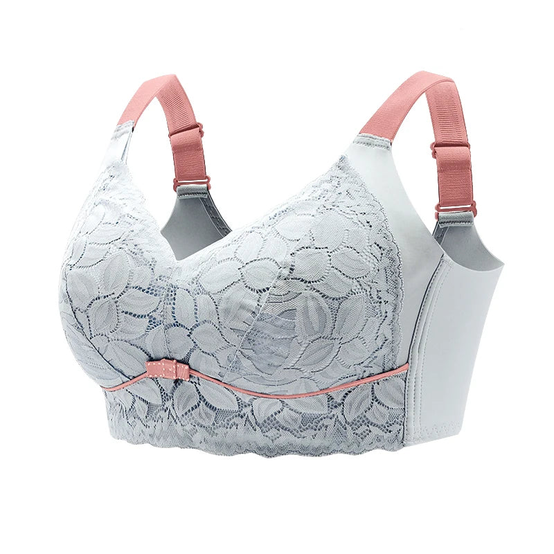 Soutien-gorge en dentelle grande taille - Bralette Sexy pour les femmes - Push Up - sous-vêtements en dentelle sans fil Lingerie sans couture femme brassière