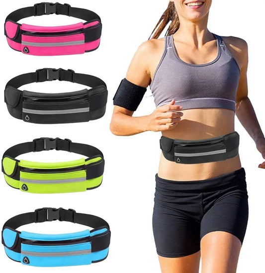 Ceinture de sport pour course à pied, poches pour hommes et femmes, randonnée en plein air, ceinture de sport extensible, poches