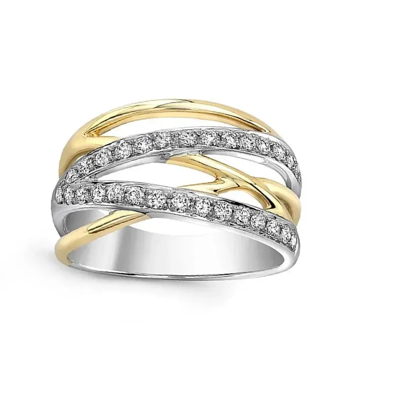 Bague en Zircon pour femmes, ligne géométrique à la mode, Micro-incrusté, bijoux à main disponibles en tailles 6 7 8 9 10