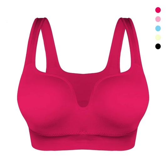 Soutien-gorge de sport pour femmes, idéal pour le yoga, la course et le fitness. Brassière sans fil, rembourrée, offrant un effet push-up. Ce crop top de sport est parfait pour les entraînements et les activités physiques.