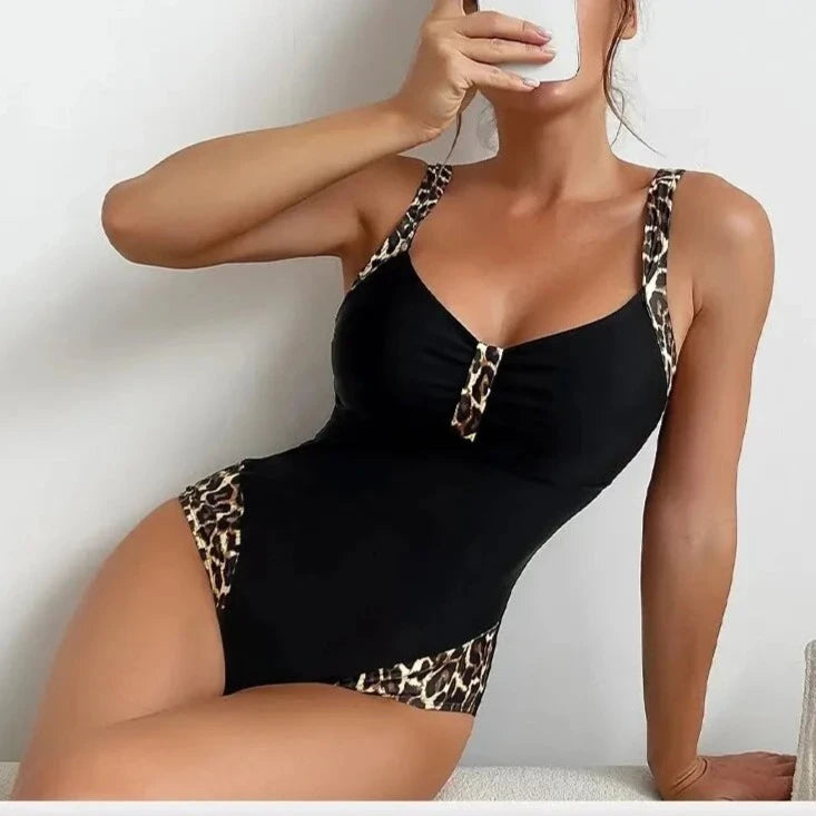 Maillot de bain une pièce noir d'été, sexy et push-up, effet sculptant, idéal pour la plage et le sport, maillot de bain pour femmes